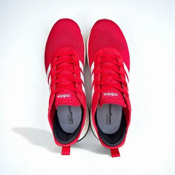 Adidas Men’s Sneakers – Size 12 Red Classic 3-Stripes Lightweight & Comfortable - Picture 8 of 9